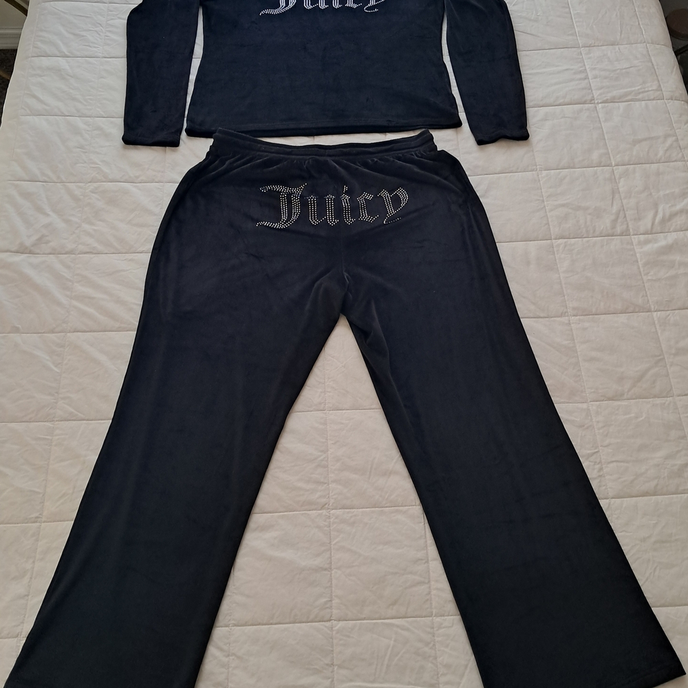 Juicy Couture Size XL Women's Tracksuit - Black